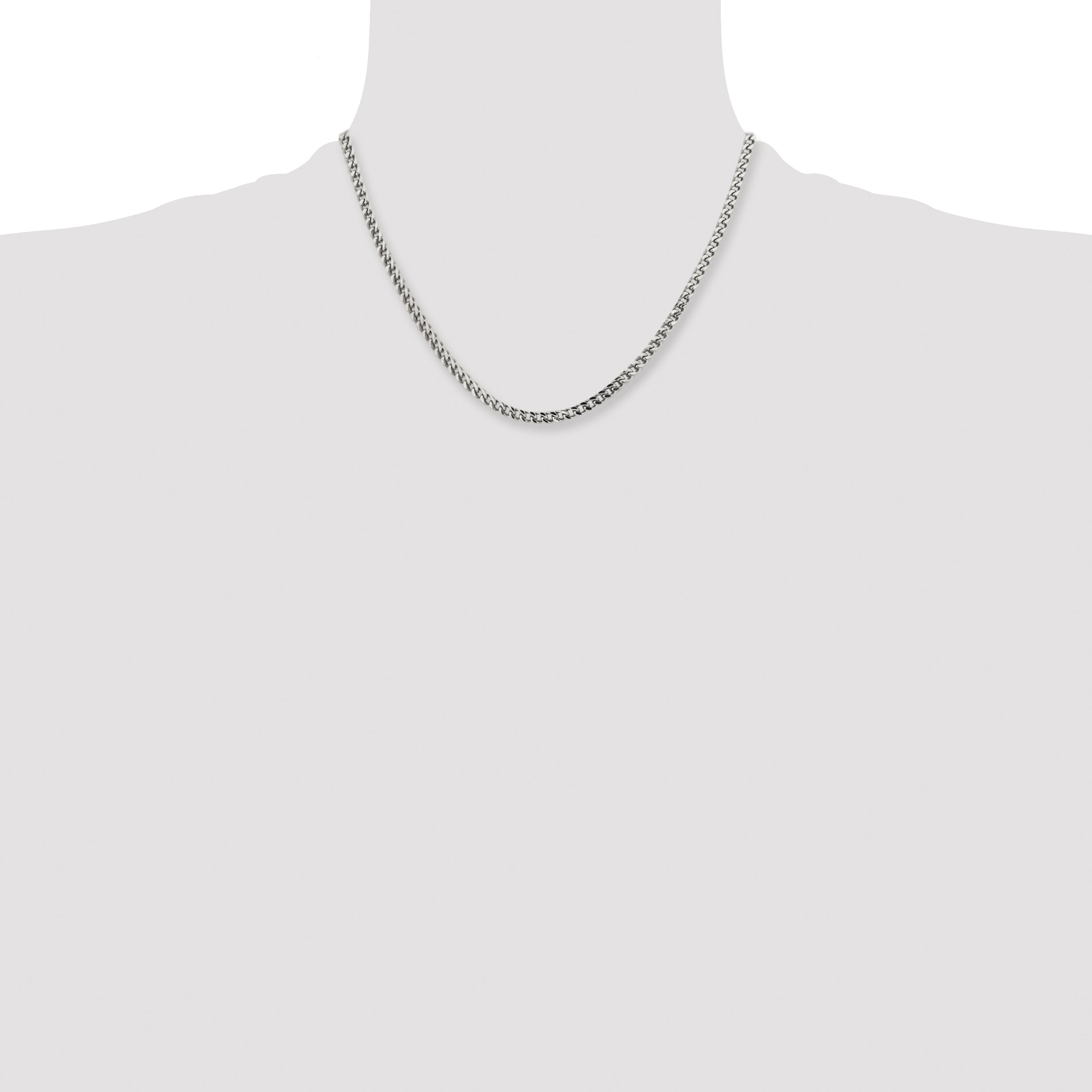 Chisel Stainless Steel Polished 3mm Franco Chain