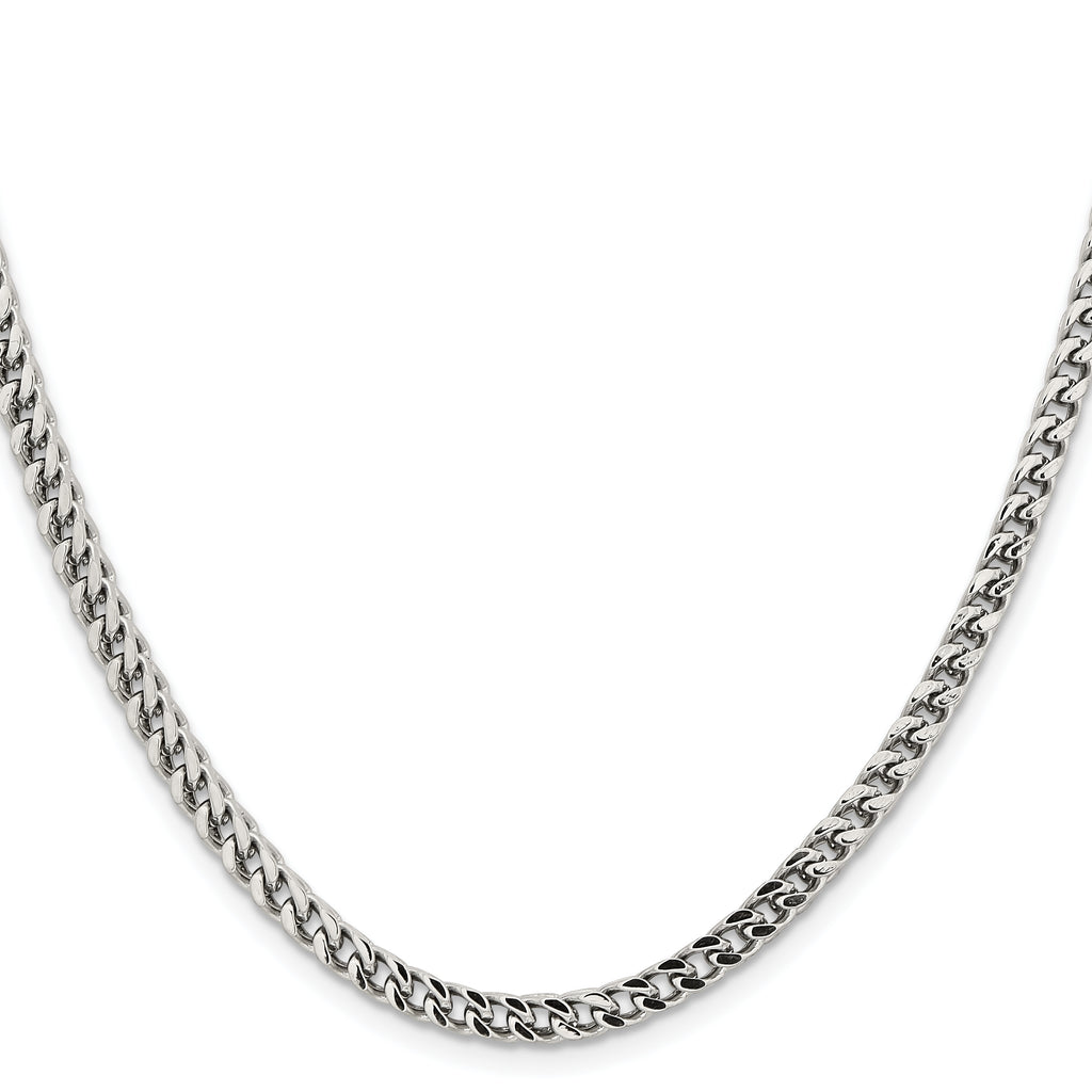 Chisel Stainless Steel Polished 4mm Franco Chain