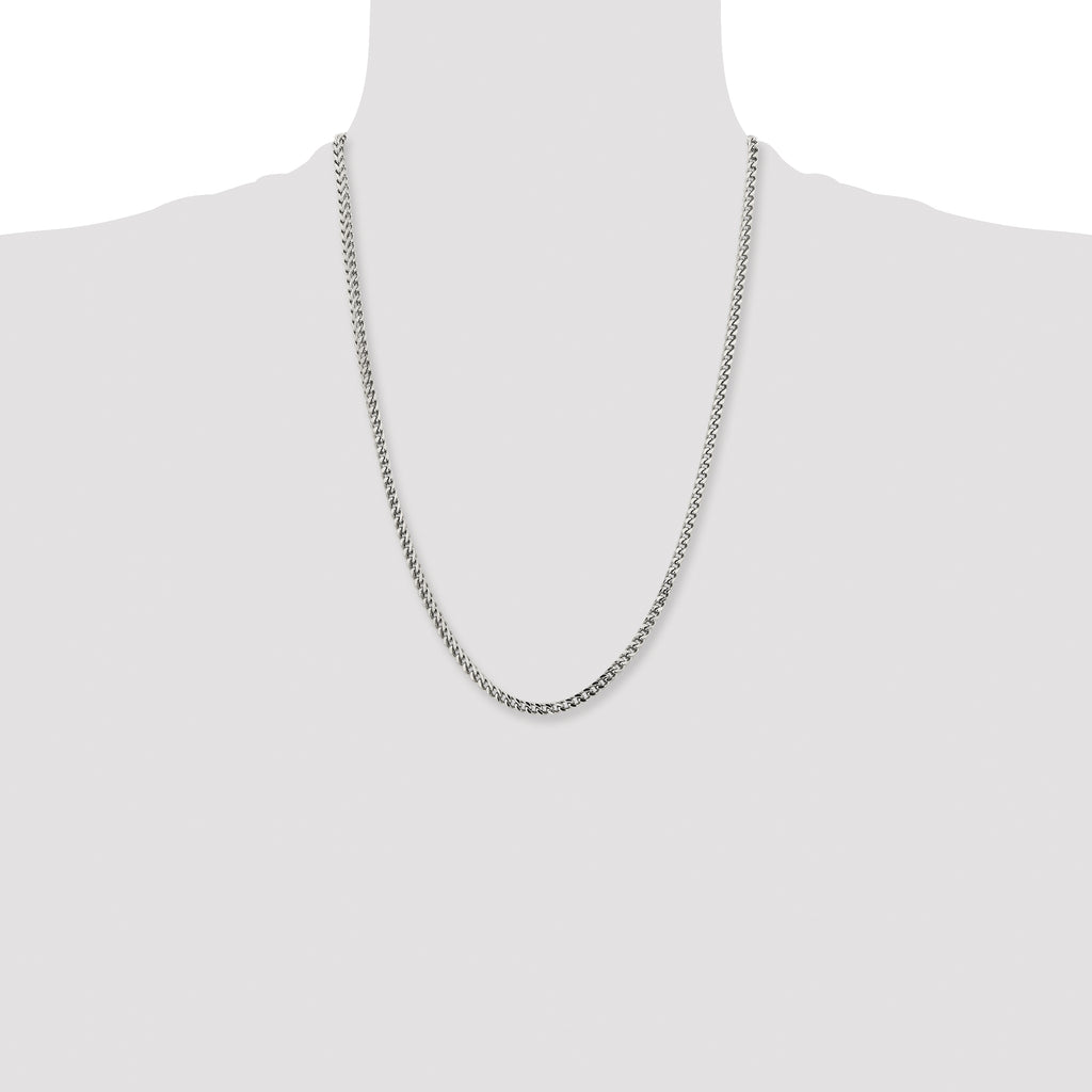 Chisel Stainless Steel Polished 4mm Franco Chain