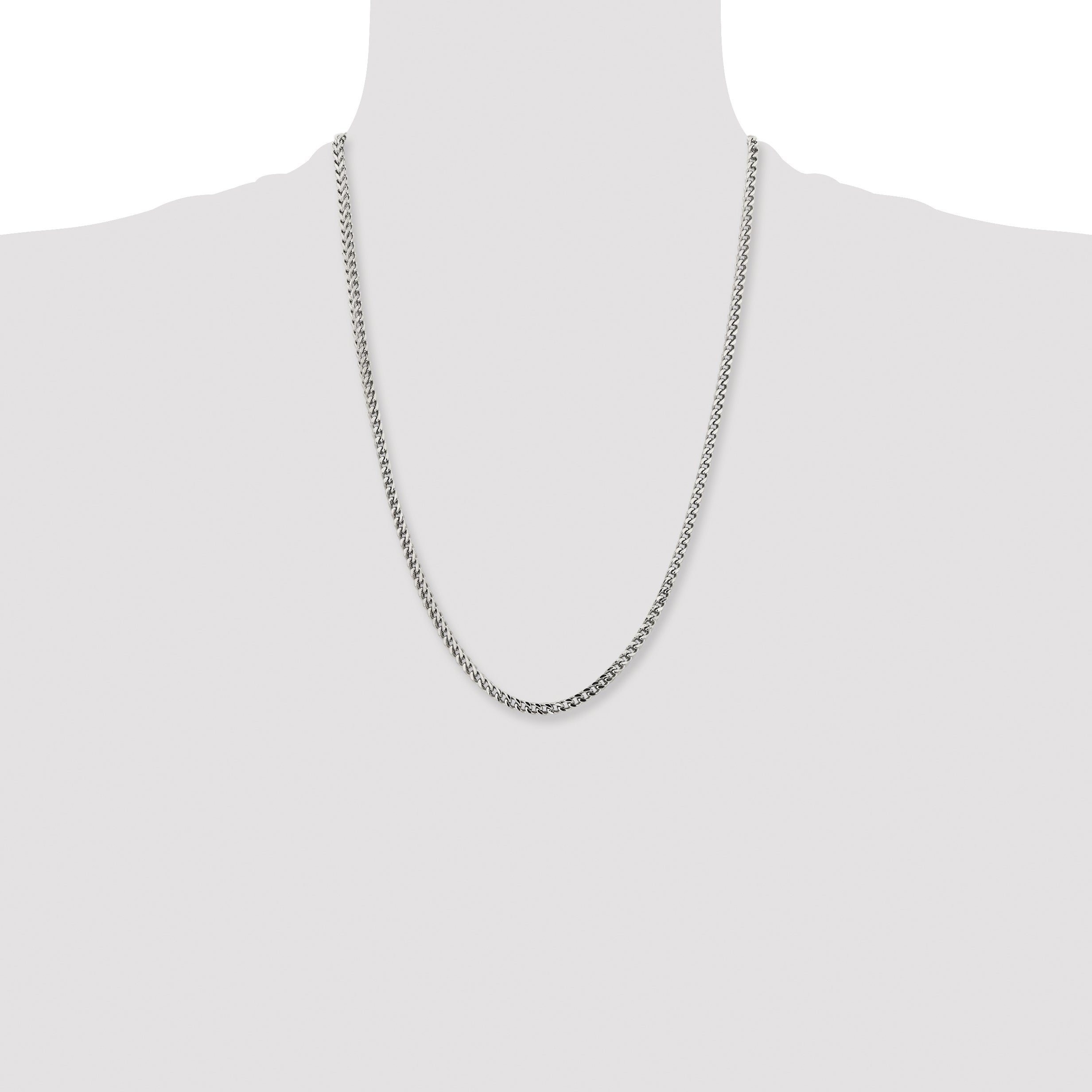 Chisel Stainless Steel Polished 4mm Franco Chain