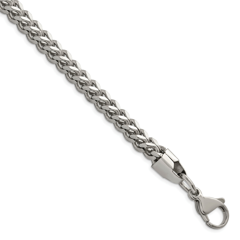 Chisel Stainless Steel Polished 4mm Franco Chain