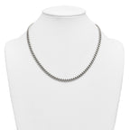 Polished Stainless Steel Curb Chain Necklace 6mm