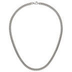 Polished Stainless Steel Curb Chain Necklace 6mm