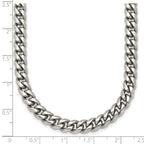 Polished Stainless Steel Curb Chain Necklace 6mm