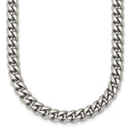 Polished Stainless Steel Curb Chain Necklace 6mm