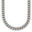 Polished Stainless Steel Curb Chain Necklace 6mm