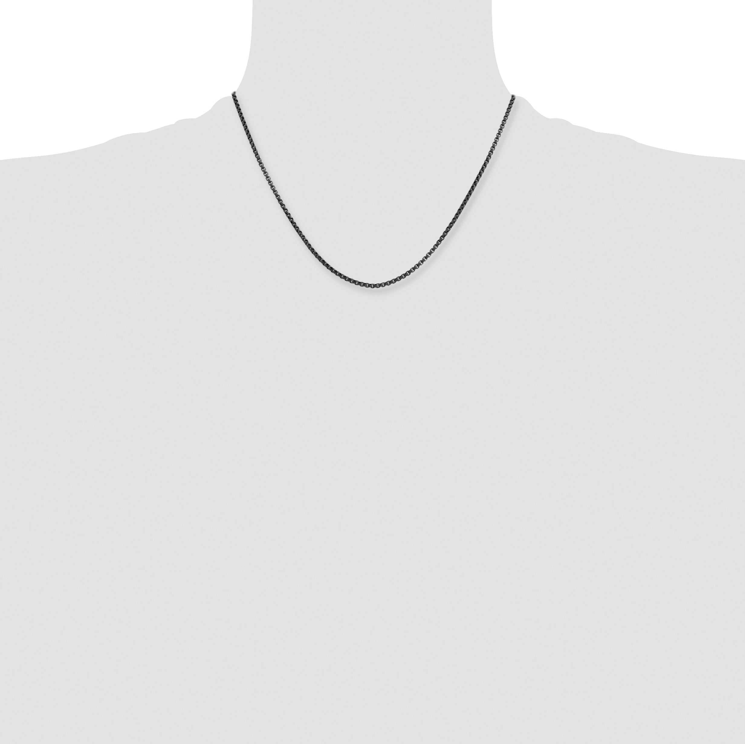 Stainless Steel Box Chain Necklace 2.5mm