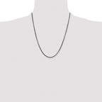 Chisel Stainless Steel Polished Blue and Grey IP-plated 2.5mm Box Chain