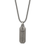 Chisel Stainless Steel Brushed Sword Pendant on a 24 inch Box Chain Necklace