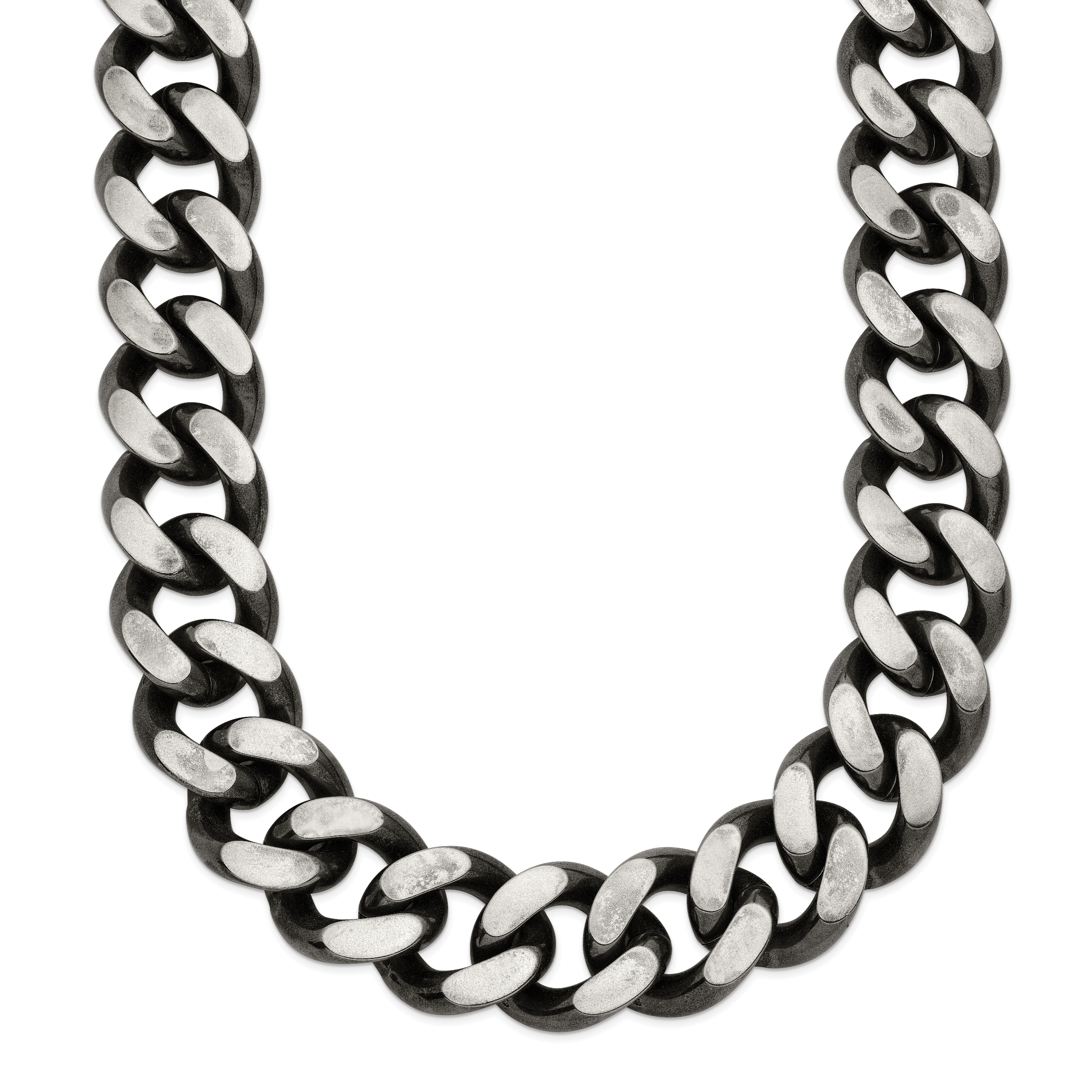 Chisel Stainless Steel Oxidized 13.75mm 24 inch Curb Chain Main image