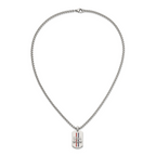 Men's Polished Star Stainless Steel Box Chain Pendant Necklace 3.5mm