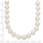 Polished Freshwater Cultured Pearl Knot Stainless Steel Necklace 10mm