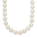 Polished Freshwater Cultured Pearl Knot Stainless Steel Necklace 10mm