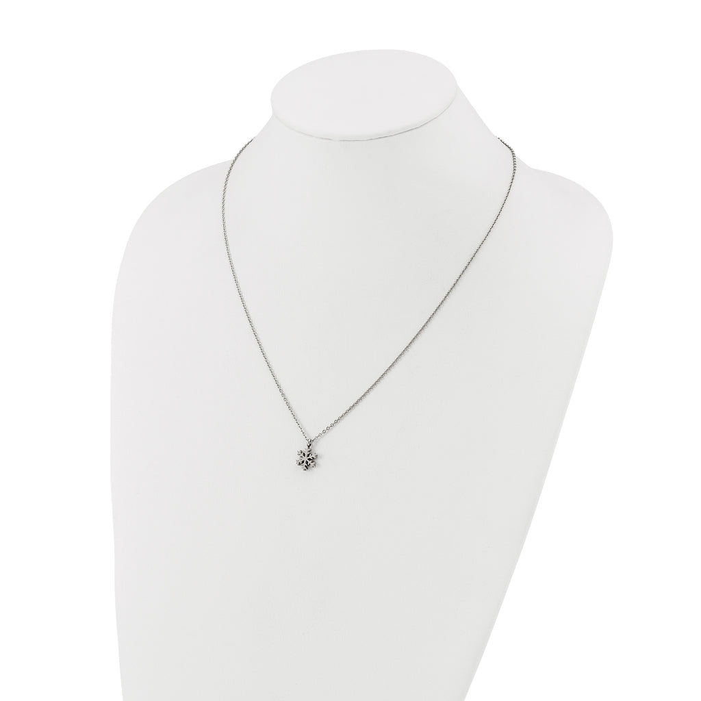 Polished Stainless Steel Cable Chain Pendant Necklace 1.5mm