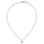Polished Stainless Steel Cable Chain Pendant Necklace 1.5mm