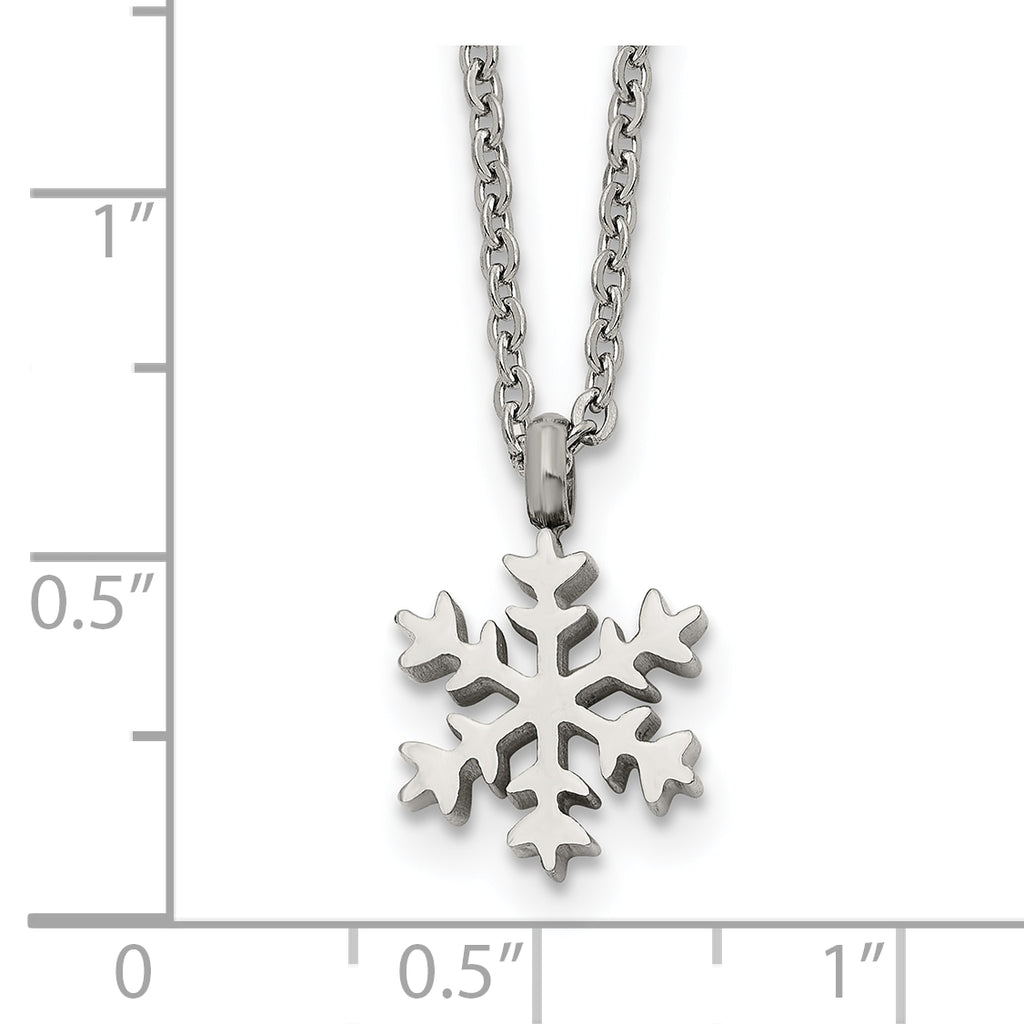 Polished Stainless Steel Cable Chain Pendant Necklace 1.5mm