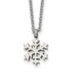 Polished Stainless Steel Cable Chain Pendant Necklace 1.5mm