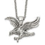 Men's Polished Eagle Stainless Steel Cable Chain Pendant Necklace 3mm
