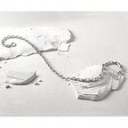 Brushed and Polished Stainless Steel Necklace 7mm