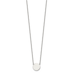 Polished Stainless Steel Cable Chain Necklace 1mm