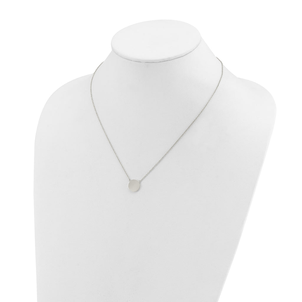 Polished Stainless Steel Cable Chain Necklace 1mm