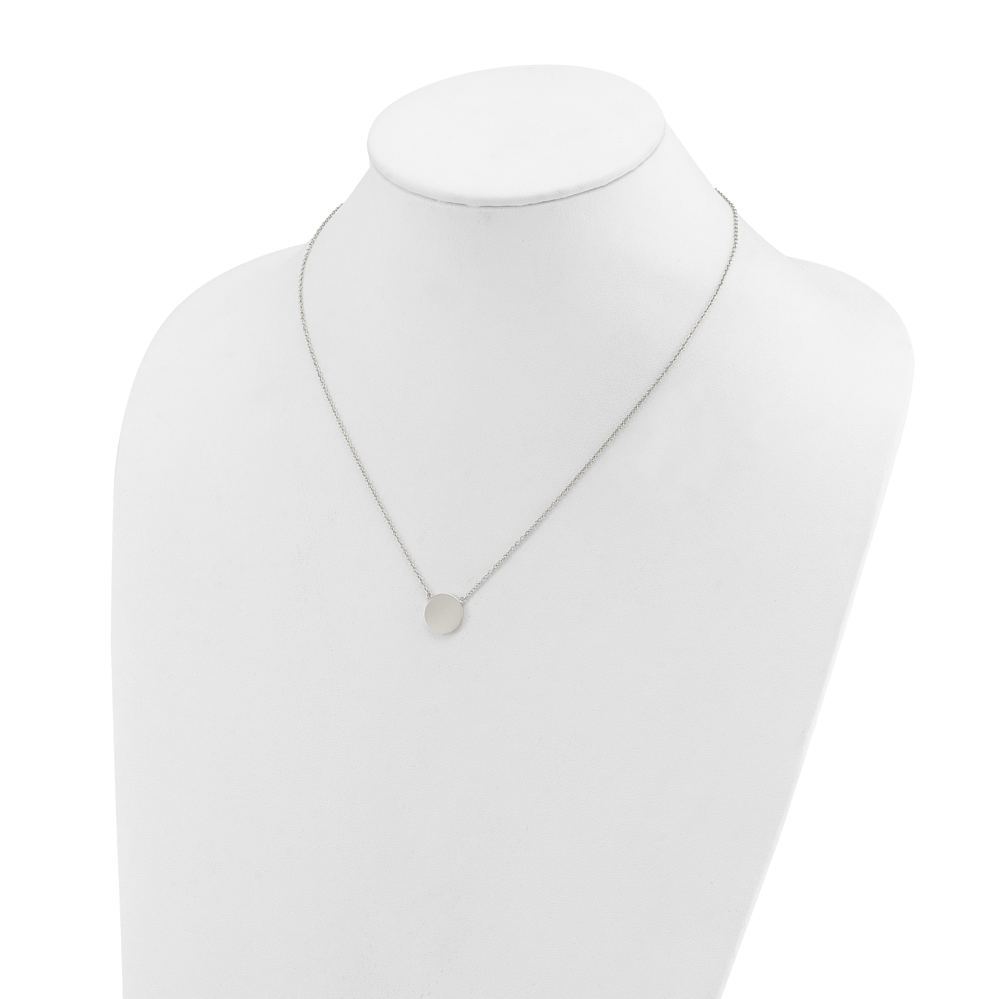 Polished Stainless Steel Cable Chain Necklace 1mm