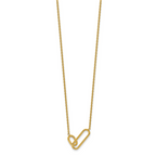 Polished Gold-Tone Stainless Steel Necklace 1.1mm
