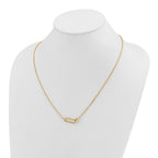 Polished Gold-Tone Stainless Steel Necklace 1.1mm