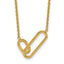 Polished Gold-Tone Stainless Steel Necklace 1.1mm