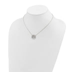 Polished Textured Stainless Steel Cable Chain Pendant Necklace 1mm