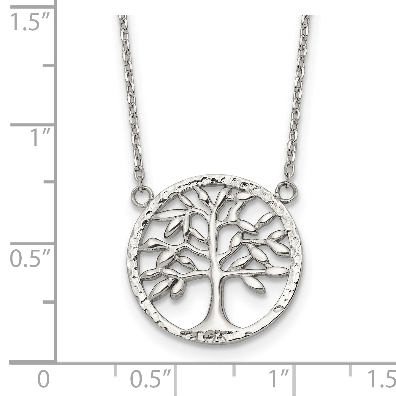 Polished Textured Stainless Steel Cable Chain Pendant Necklace 1mm