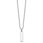 Polished Stainless Steel Ball (Beaded) Chain Pendant Necklace 2mm
