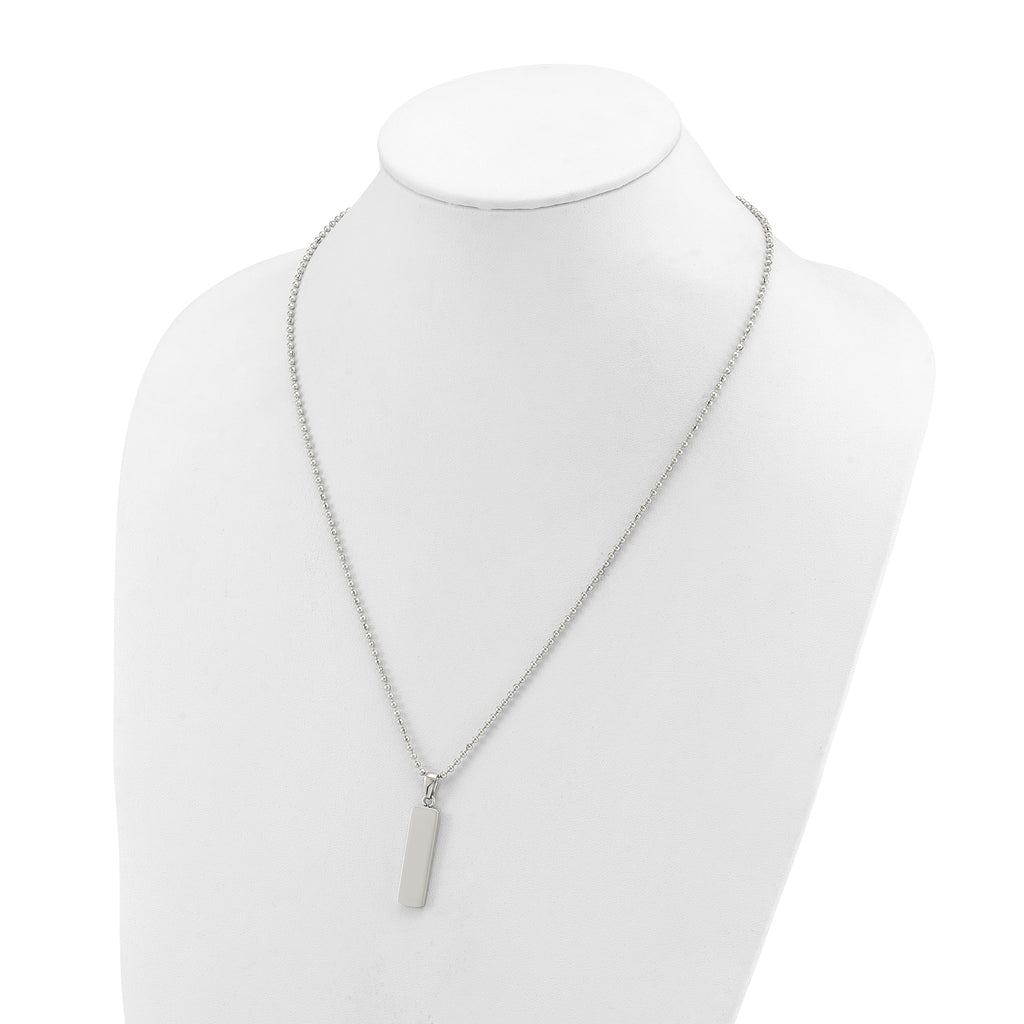 Polished Stainless Steel Ball (Beaded) Chain Pendant Necklace 2mm