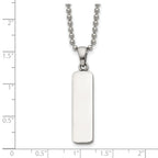 Polished Stainless Steel Ball (Beaded) Chain Pendant Necklace 2mm