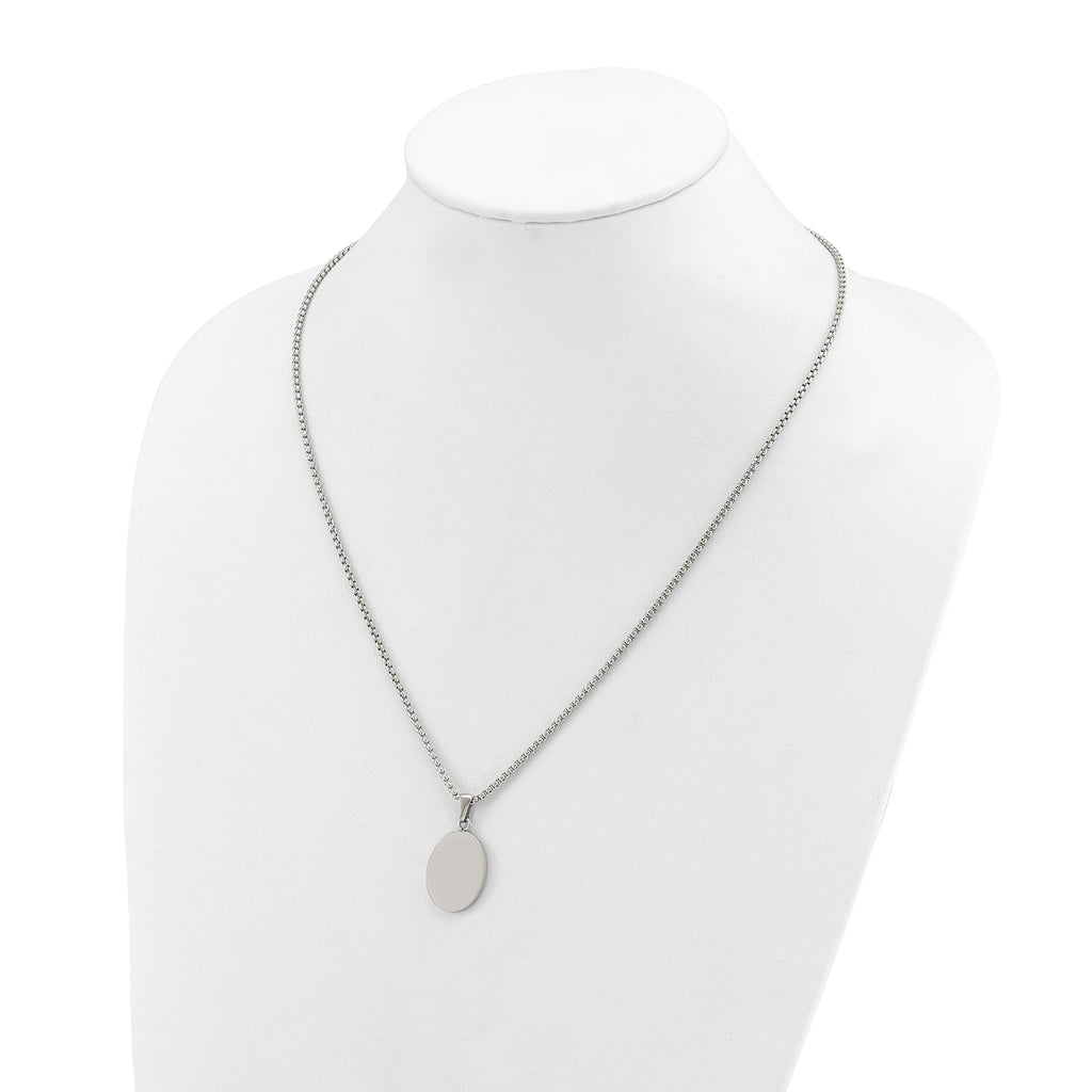 Polished Stainless Steel Box Chain Necklace 2mm