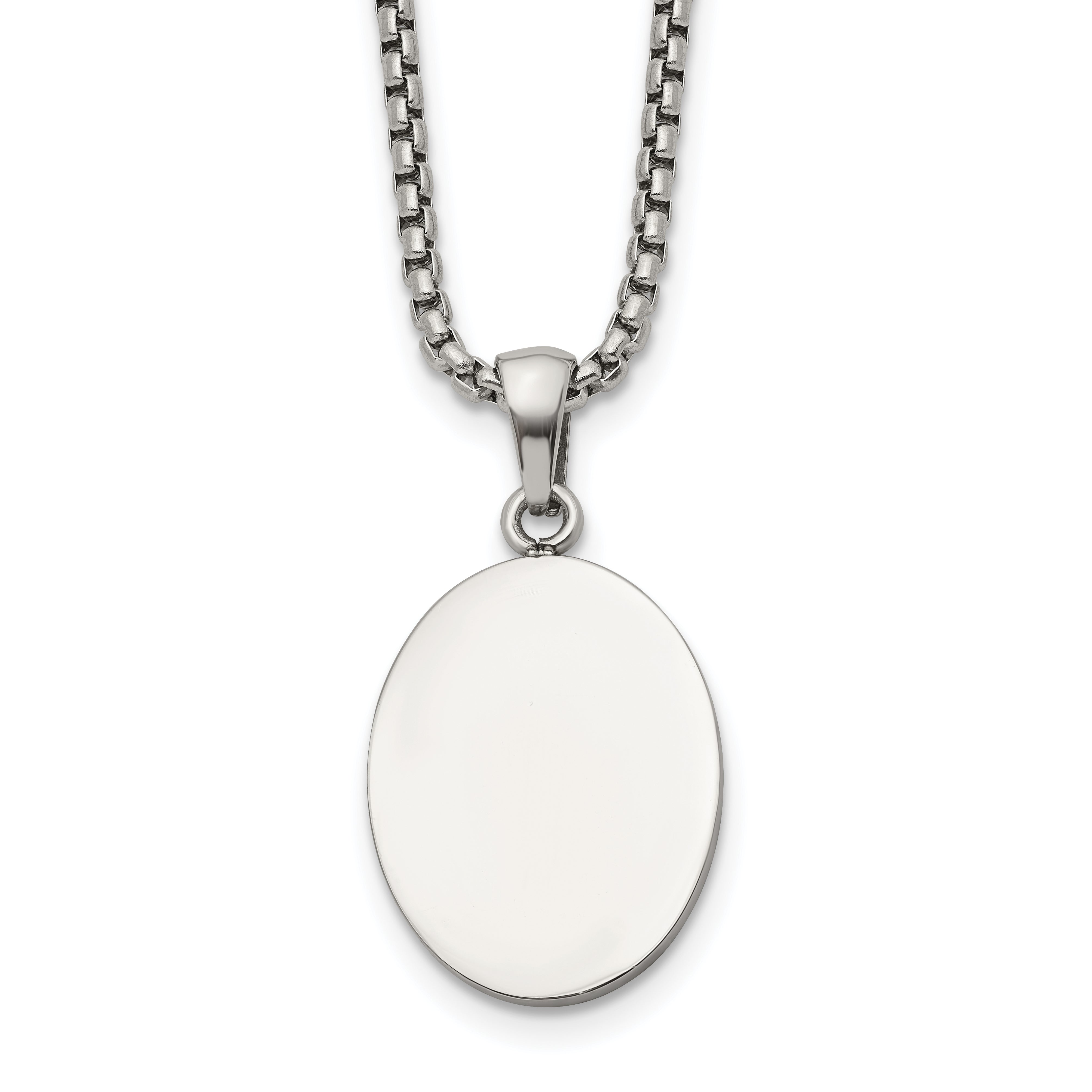 Polished Stainless Steel Box Chain Necklace 2mm Main image