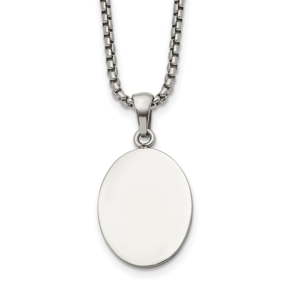 Polished Stainless Steel Box Chain Necklace 2mm