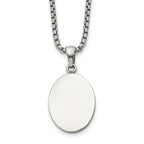 Polished Stainless Steel Box Chain Necklace 2mm