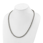 Men's Polished Stainless Steel Open Link Chain Necklace 5mm