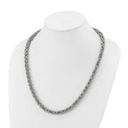 Men's Polished Byzantine Stainless Steel Chain Necklace 8mm