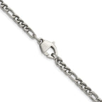 Polished Franco Stainless Steel Chain Necklace 4mm