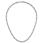 Polished Franco Stainless Steel Chain Necklace 4mm