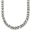 Polished Franco Stainless Steel Chain Necklace 4mm