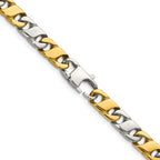 Men's Gold-Tone Polished Infinity Stainless Steel Open Link Chain Necklace 6mm