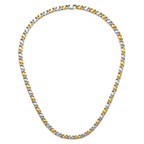Men's Gold-Tone Polished Infinity Stainless Steel Open Link Chain Necklace 6mm