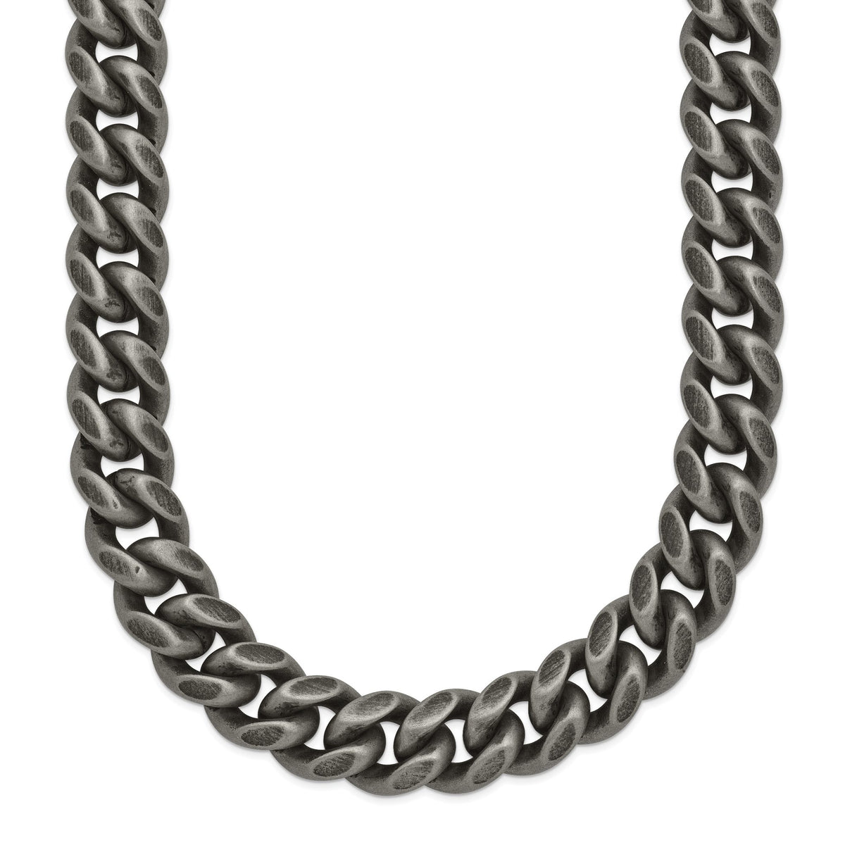Chisel Men's Curb Chain Necklace in Stainless Steel, 10mm, 24 Inch - Sophia Jewelers Main image