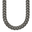 Men's Antiqued Stainless Steel Curb Chain Necklace 10mm
