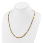 Men's Gold-Tone Polished Anchor Stainless Steel Chain Necklace 6mm
