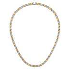 Men's Gold-Tone Polished Anchor Stainless Steel Chain Necklace 6mm