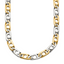 Men's Gold-Tone Polished Anchor Stainless Steel Chain Necklace 6mm